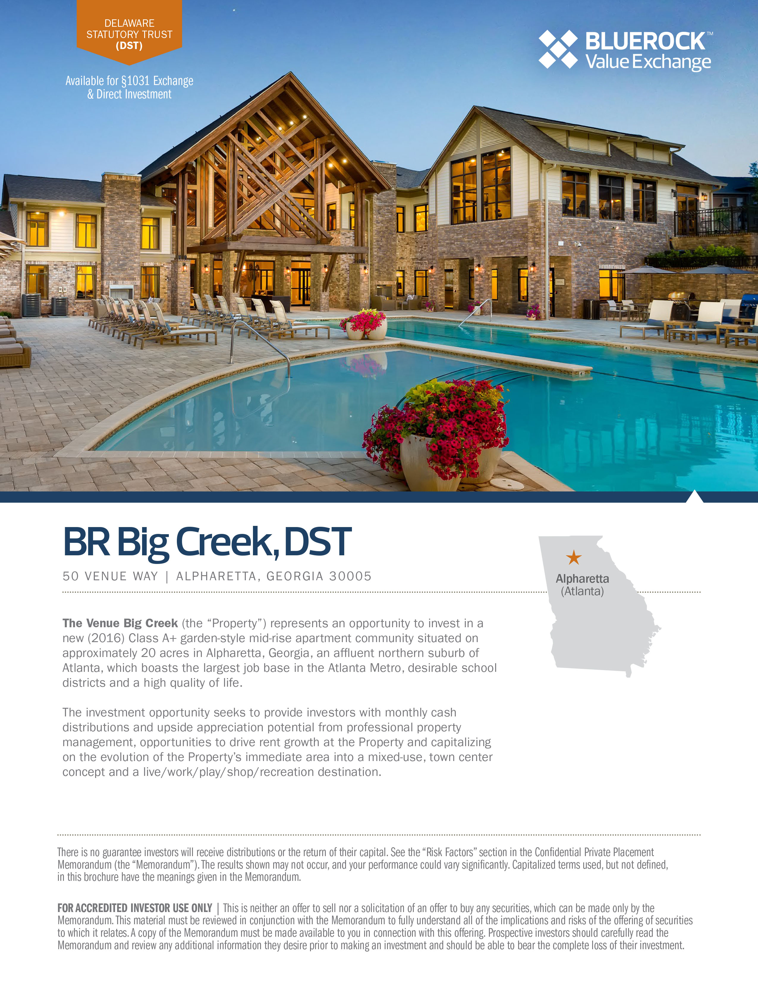 Bluerock Big Creek brochure