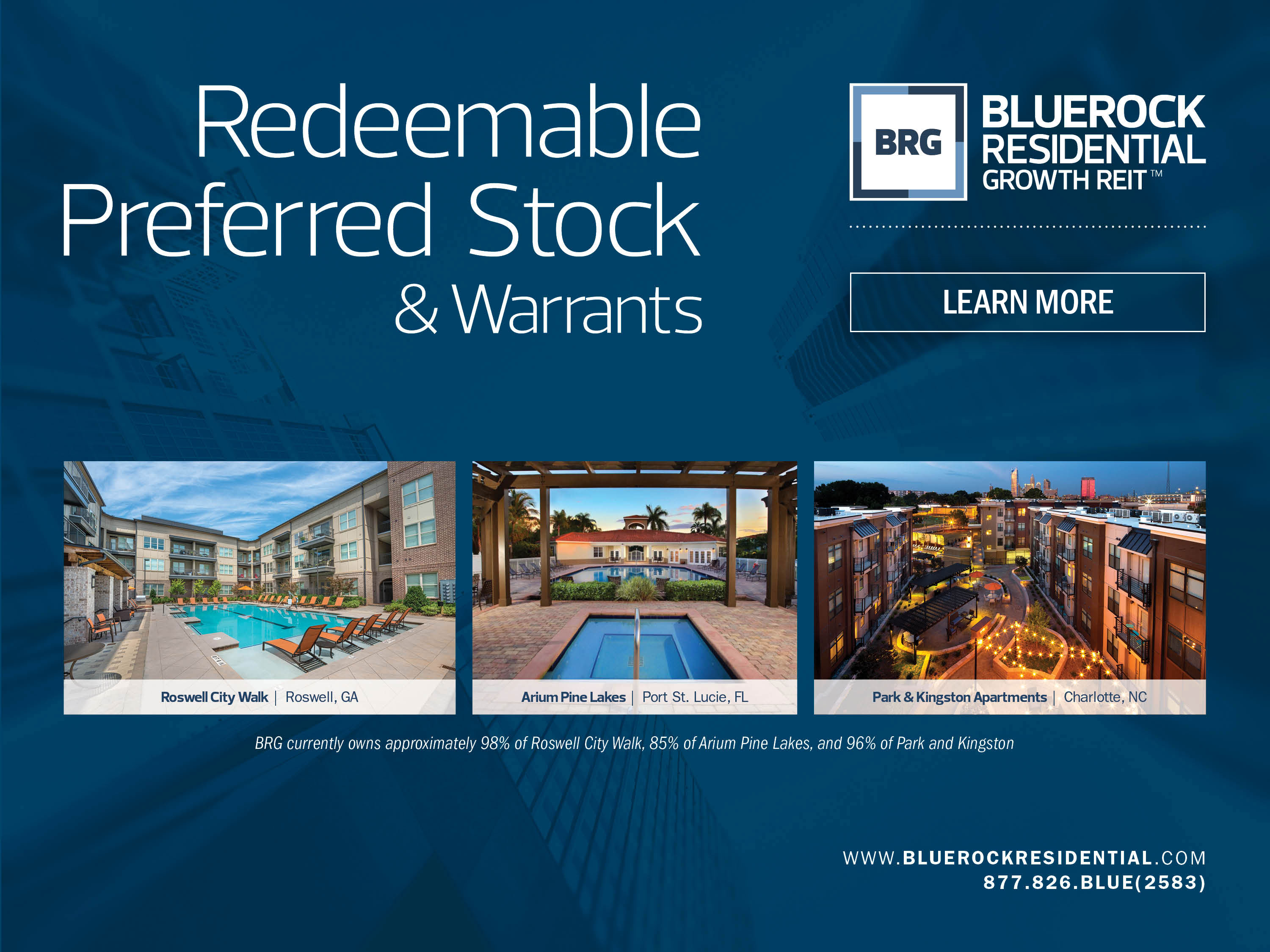 Bluerock BRG ad