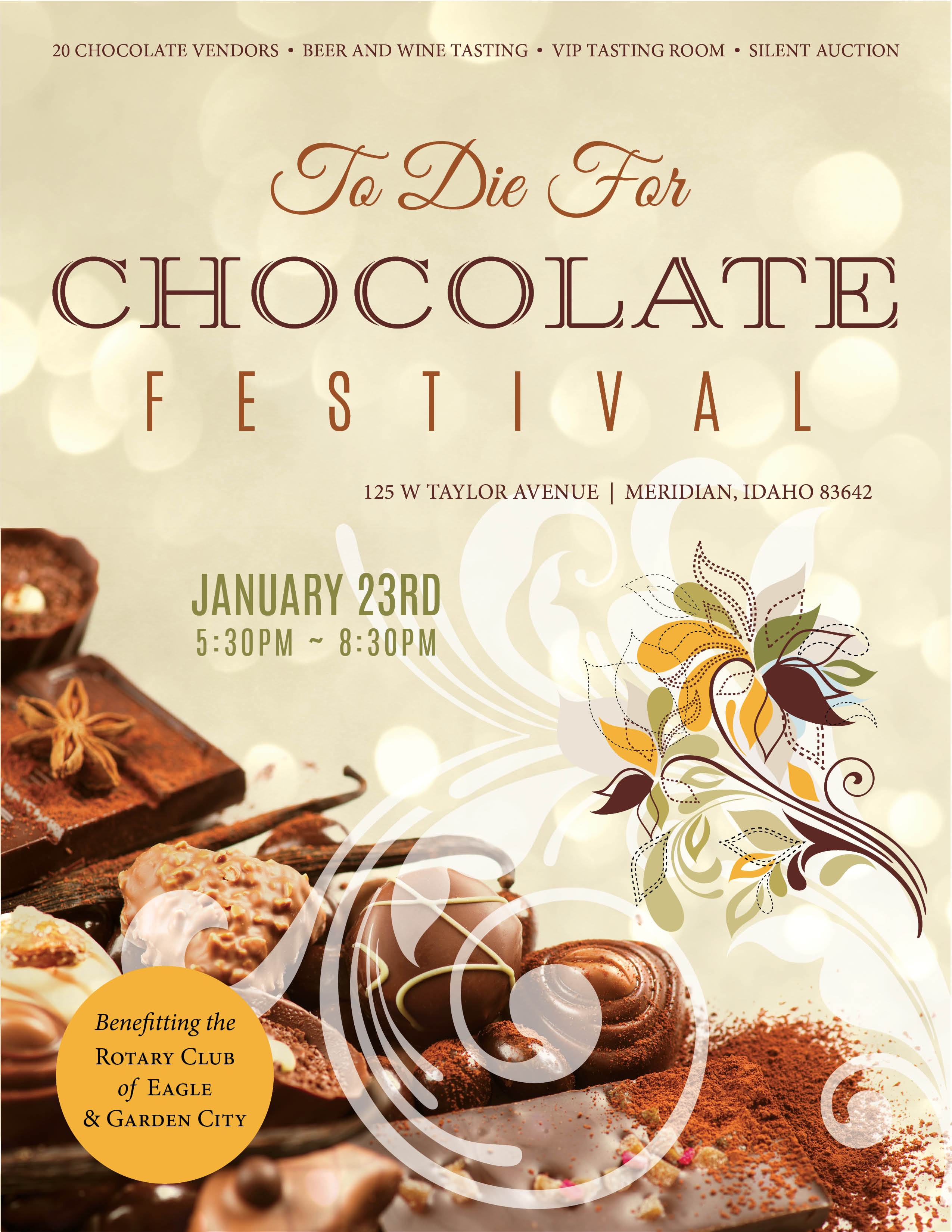Hughes chocolate festival ad