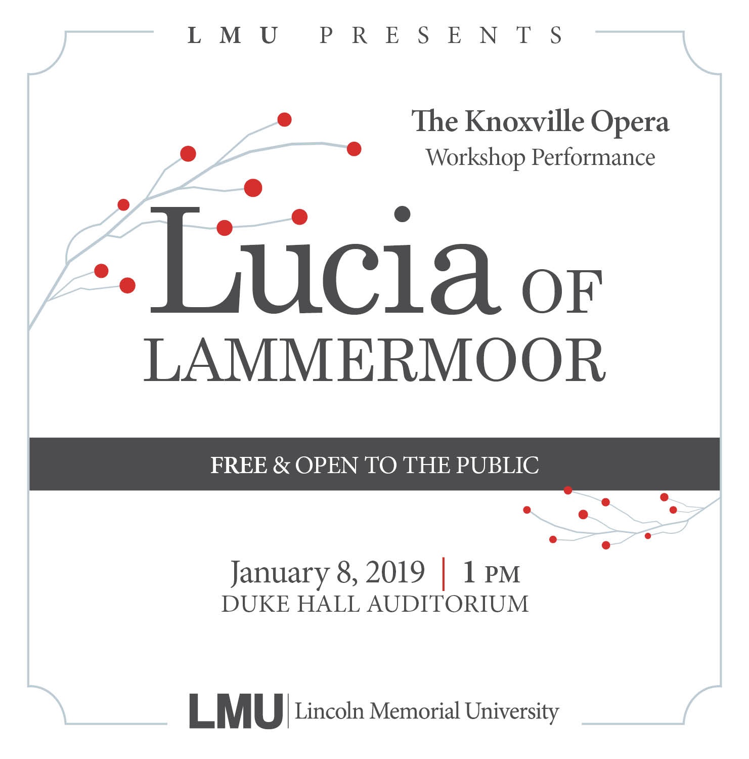 Lucia of Lammermoore social ad